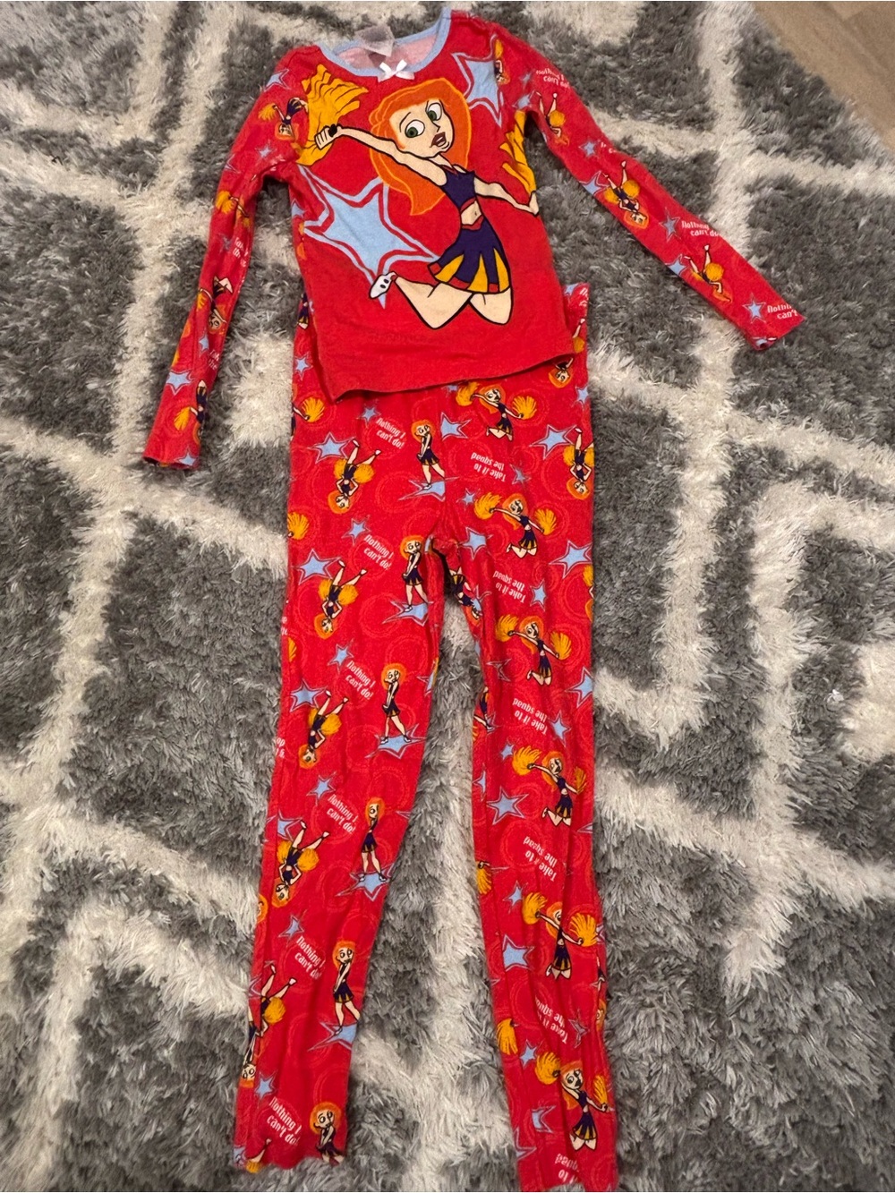 Kim possible Disney store kids pajamas. Size 8.
